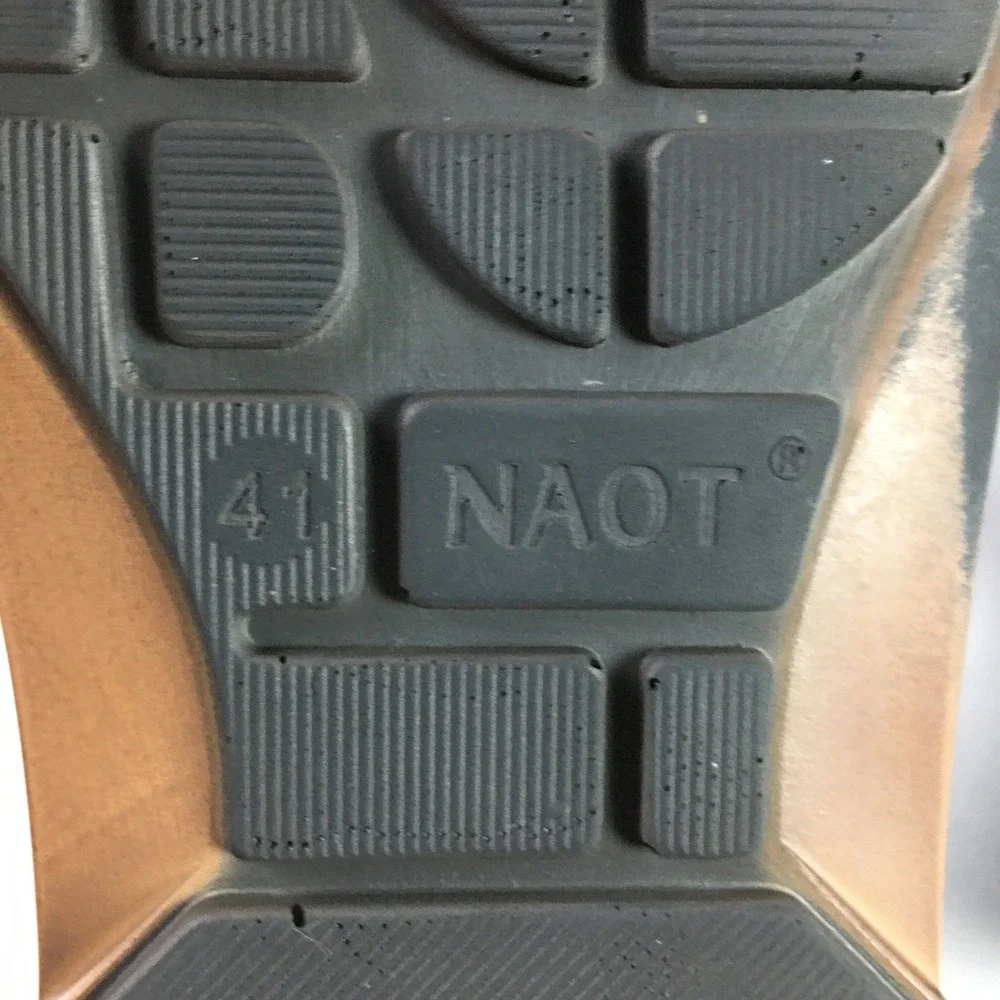 Naot Amadora Women Sandals 41 10-10.5 Blue Leather Laser Cut Straps Shoes